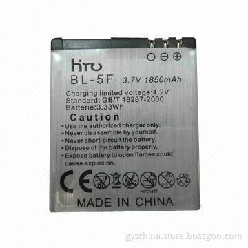 Smartphone battery, rechargeable Li-ion pack, high capacity